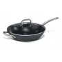 Wok con tapa antiadherente con mango acero-inox