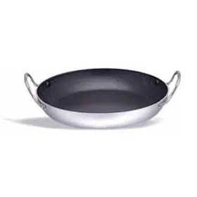 Paellera antiadherente con asas de acero-inox