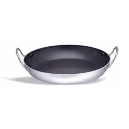 Paellera antiadherente con asas de acero-inox