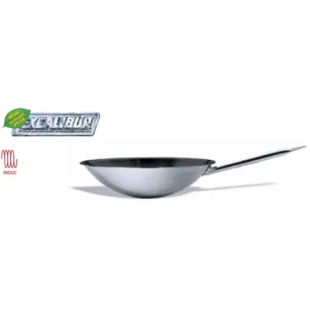 Wok antiadherente excalibur fondo redondo 