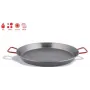 Paellera valenciana de acero pulido