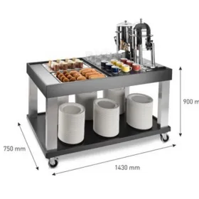 Carro buffet negro