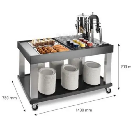 Carro buffet negro