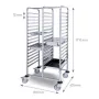 Carro doble 2x17 guías inoxidable
