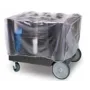 Carro ajustable para platos