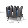 Carro ajustable para platos