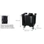 Carro ajustable para platos