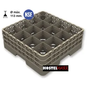 Cesta 16 comp. abierta montada