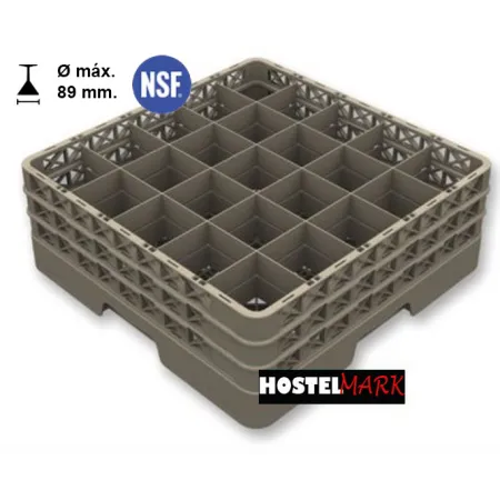 Cesta 16 comp. abierta montada
