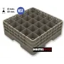 Cesta 16 comp. abierta montada
