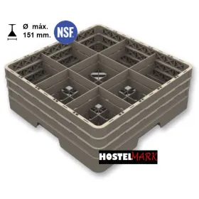 Cesta 9 comp. cerrada montada