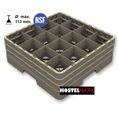Cesta 16 comp. cerrada montada