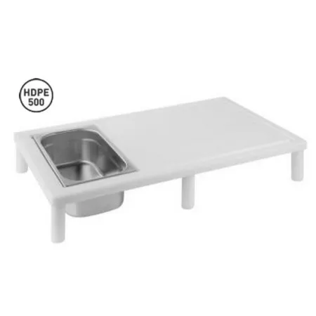 Mesa de corte con ranura de silicona