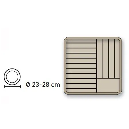 Cesta para platos de 23 a 28 cm