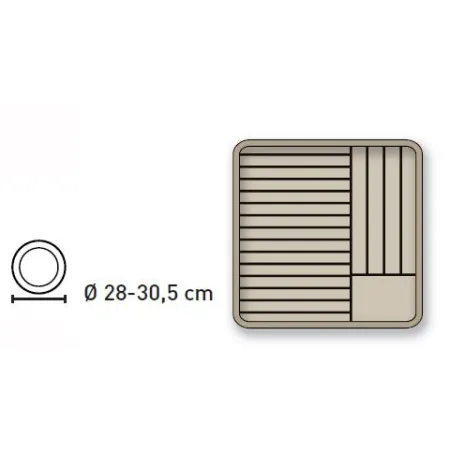 Cesta para platos de 20 a 30.5 cm