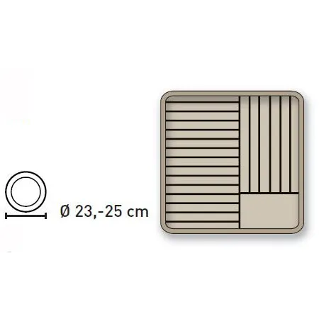 Cesta para platos de 23 a 25 cm