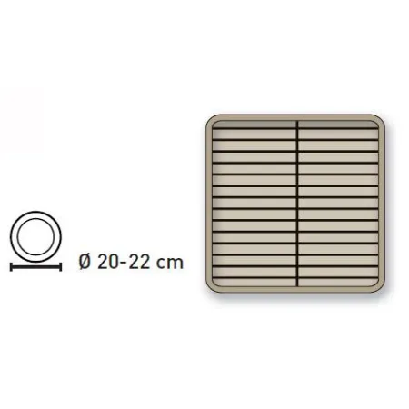 Cesta para platos de 20 a 22 cm
