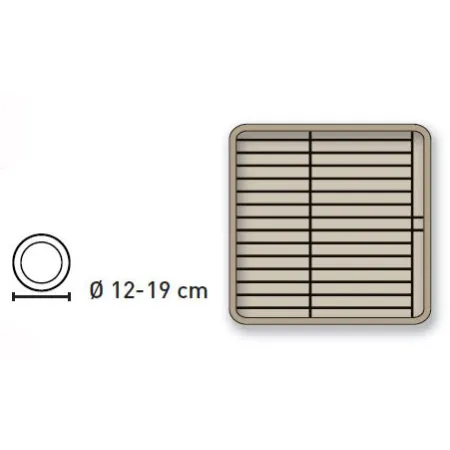 Cesta para platos de 12 a 19 cm