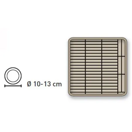 Cesta para platos de 10 a 13 cm