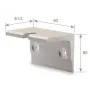 Soporte rail pared (2310)