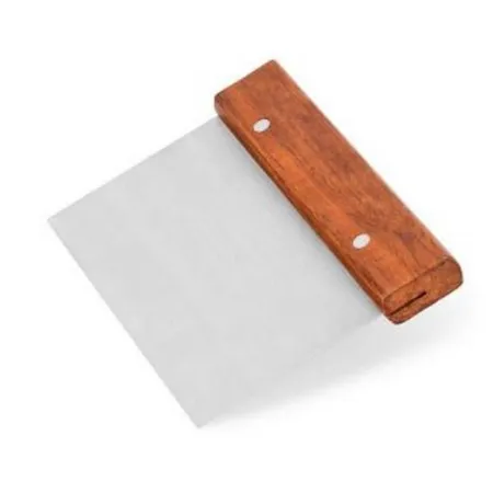 Rasqueta rectangular mango madera.