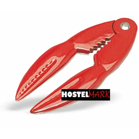 Pinza para mariscos en aluminio de color rojo