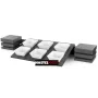 Conjunto soprte 6 bols cuadrados