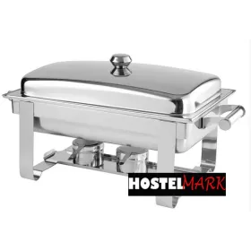 Chafing dish con tapa con dos quemadores
