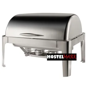 Chafing dihs rectangular con tapa tipo roll pot