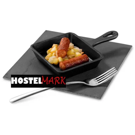 Mini sartén rectangular hierro fundido