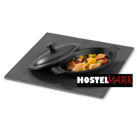 Mini fuente oval con tapa hierro fundido