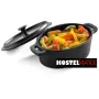 Mini fuente oval  alta con tapa hierro fundido