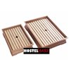 Vaporera rectangular de bambú y madera