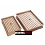 Vaporera rectangular de bambú y madera