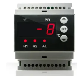 Termostato rail DIN digital 230V 2 relés