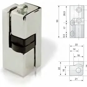 Bisagra nevera 304