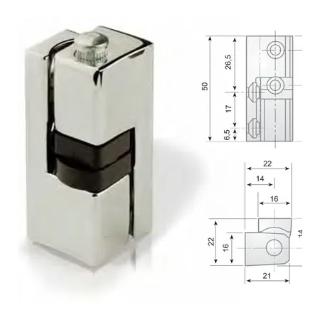 Bisagra nevera 304