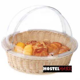 Cesta buffet redonda  con tapa