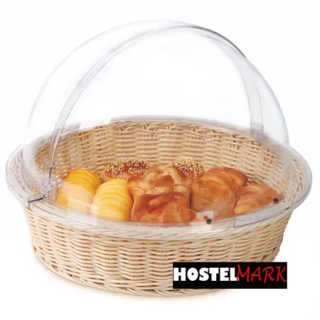 Cesta buffet redonda  con tapa