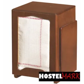 Servilletero de madera con portaménus