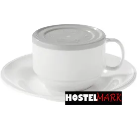 Taza de desayuno con tapa