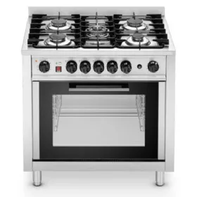 Cocina a gas 5 fuegos + horno