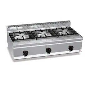 Cocina a gas 3 fuegos (fondo 600)