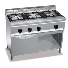 Cocina a gas 3 fuegos y horno  (fondo 600)