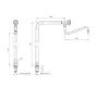 Grifo un agua columna cocina