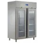 Armario refrigerado inoxidable Gastronorm cristal doble