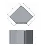 Armario esquinero de pared