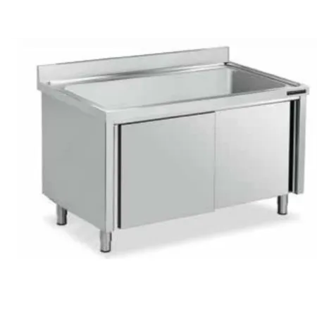 Fregadero gran capacidad 1400x700 con puertas