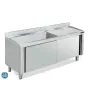Fregadero gran capacidad 1600x700 con puertas
