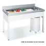 Fregadero para preparación de verduras
